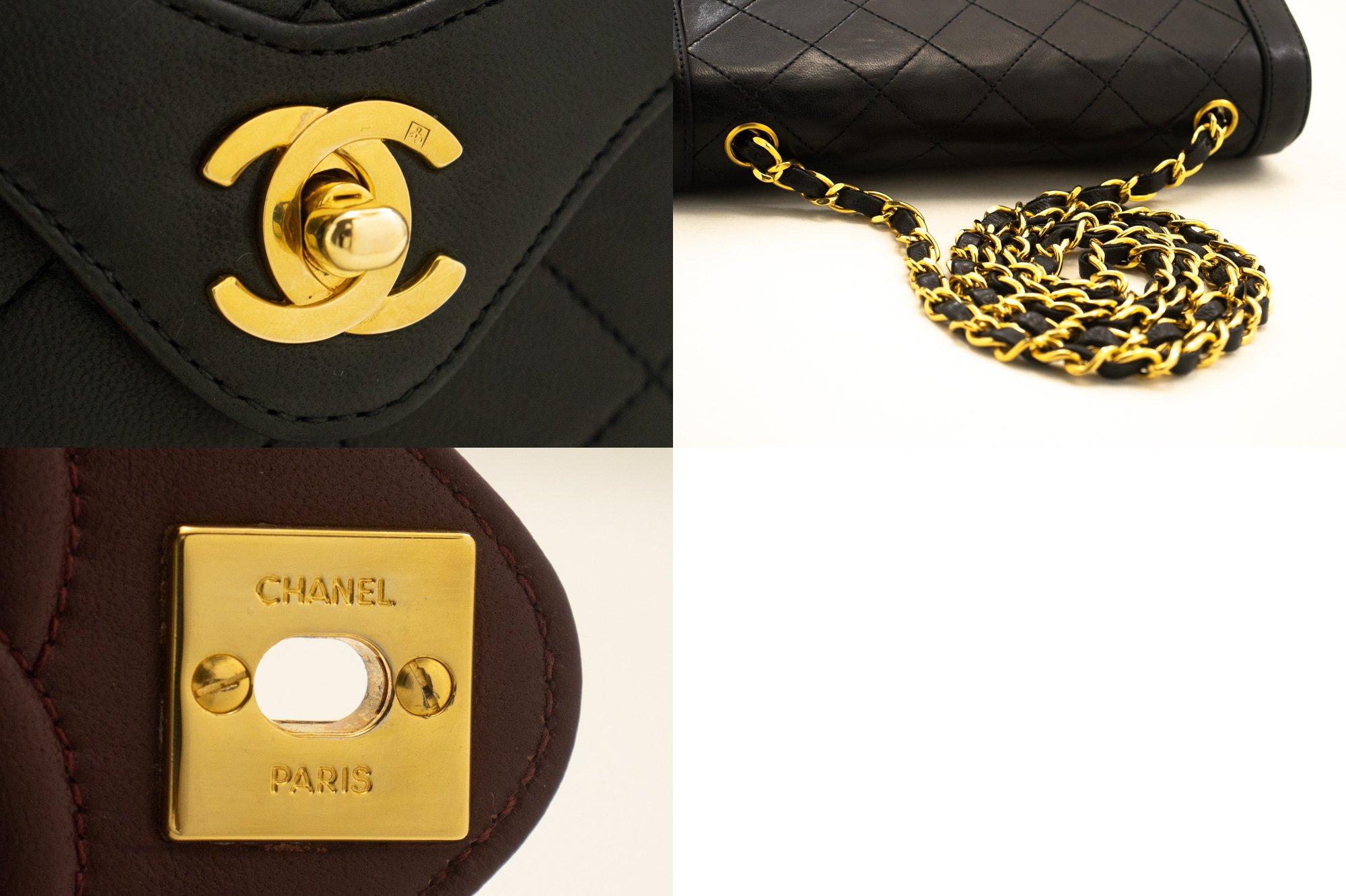 CHANEL Small Single Chain Flap Shoulder Bag Black Quilted Lambskin For Sale 3