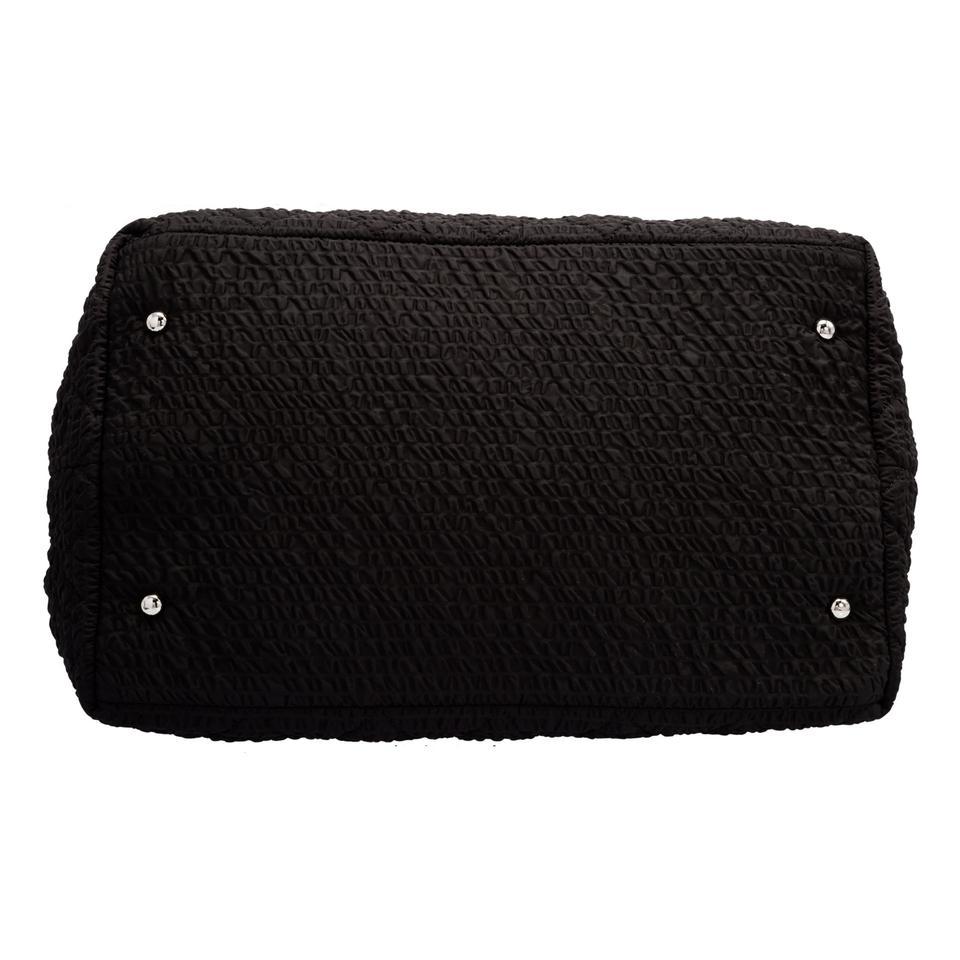 Chanel Small Texturized Tote Mini Coco Cabas Black Microfiber Nylon Shopping Bag Pour femmes en vente