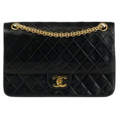 CHANEL, Small Timeless Vintage in black leather