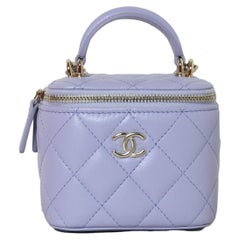 Chanel Borsa Vanity piccola viola chiaro