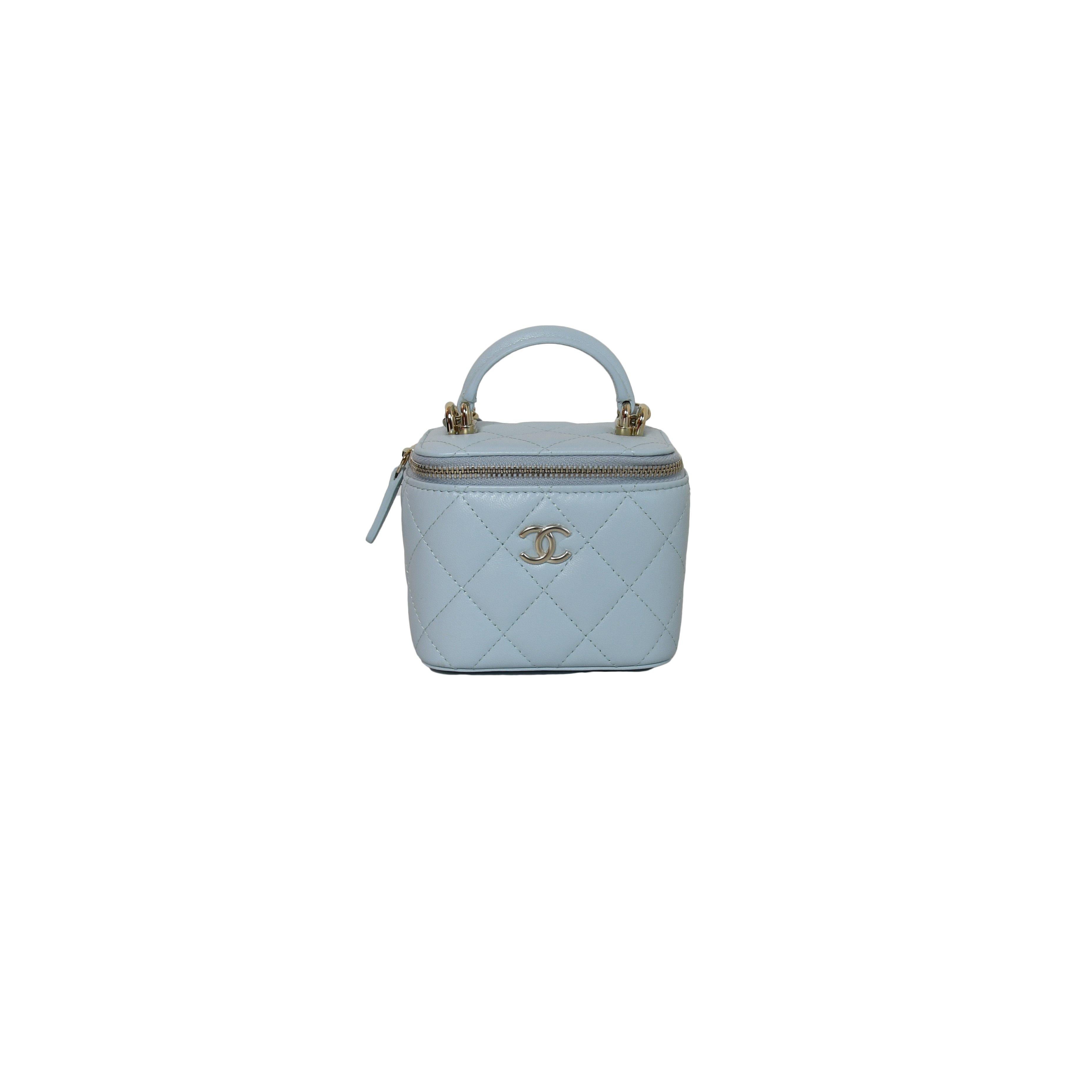 chanel baby blue bag