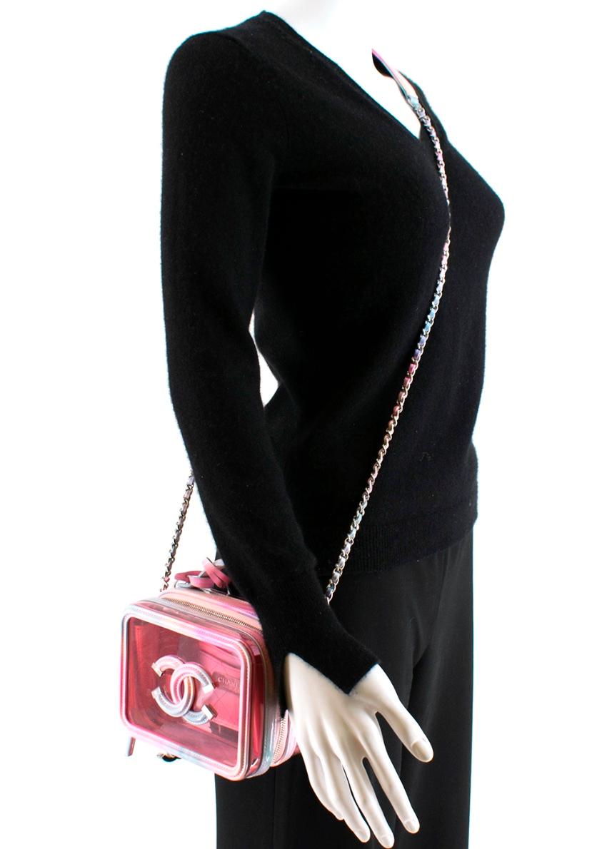 Chanel Small Vanity Case in PVC and Pastel Calfskin 1
