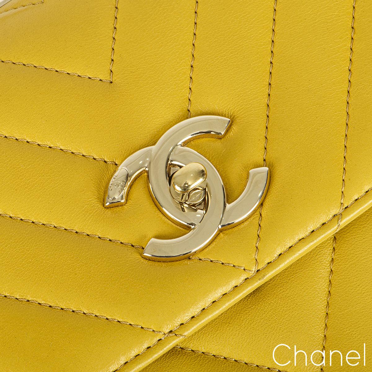 small yellow chanel bag