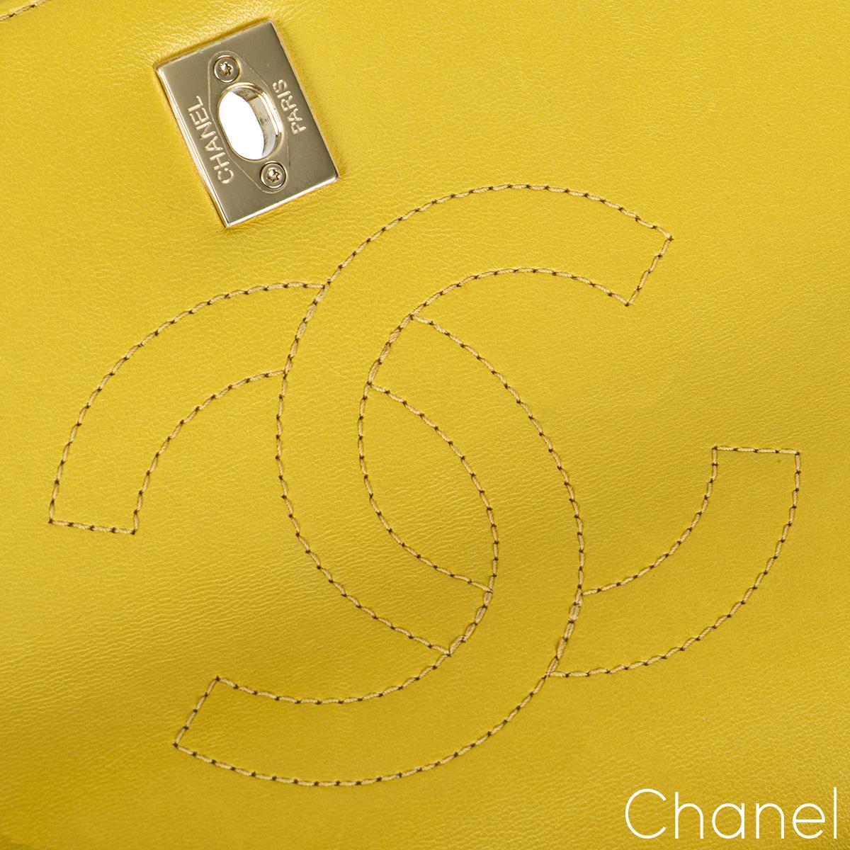 Chanel Small Yellow Trendy CC Flap Bag In Good Condition In Mayfair, London, London