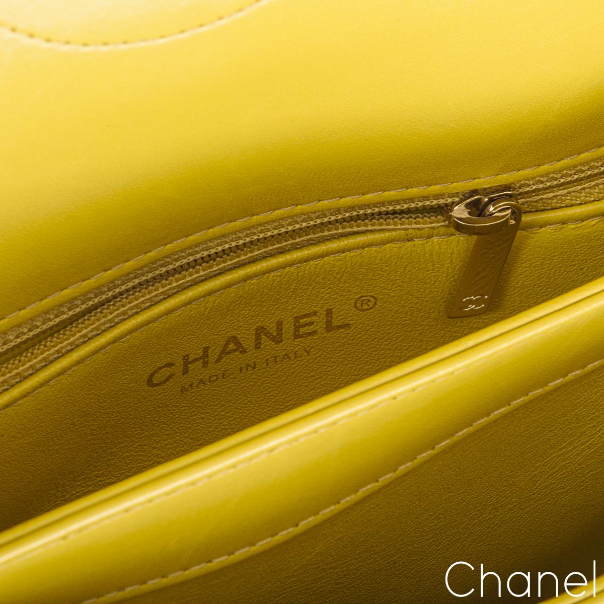Women's Chanel Small Yellow Trendy CC Flap Bag