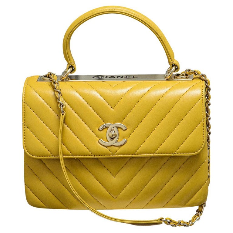 Chanel Small Yellow Trendy CC Flap Bag