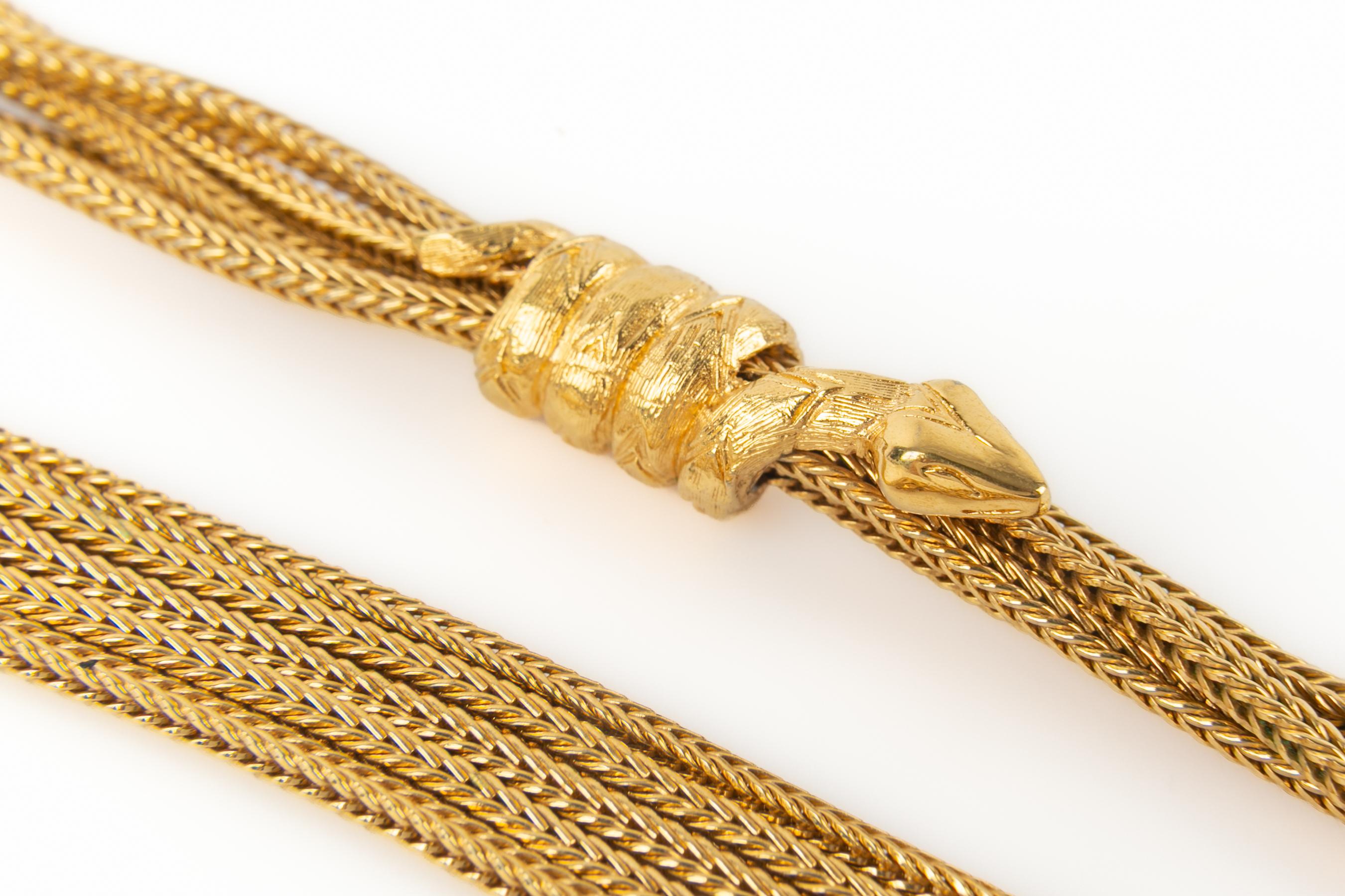 Chanel snake necklace For Sale 2