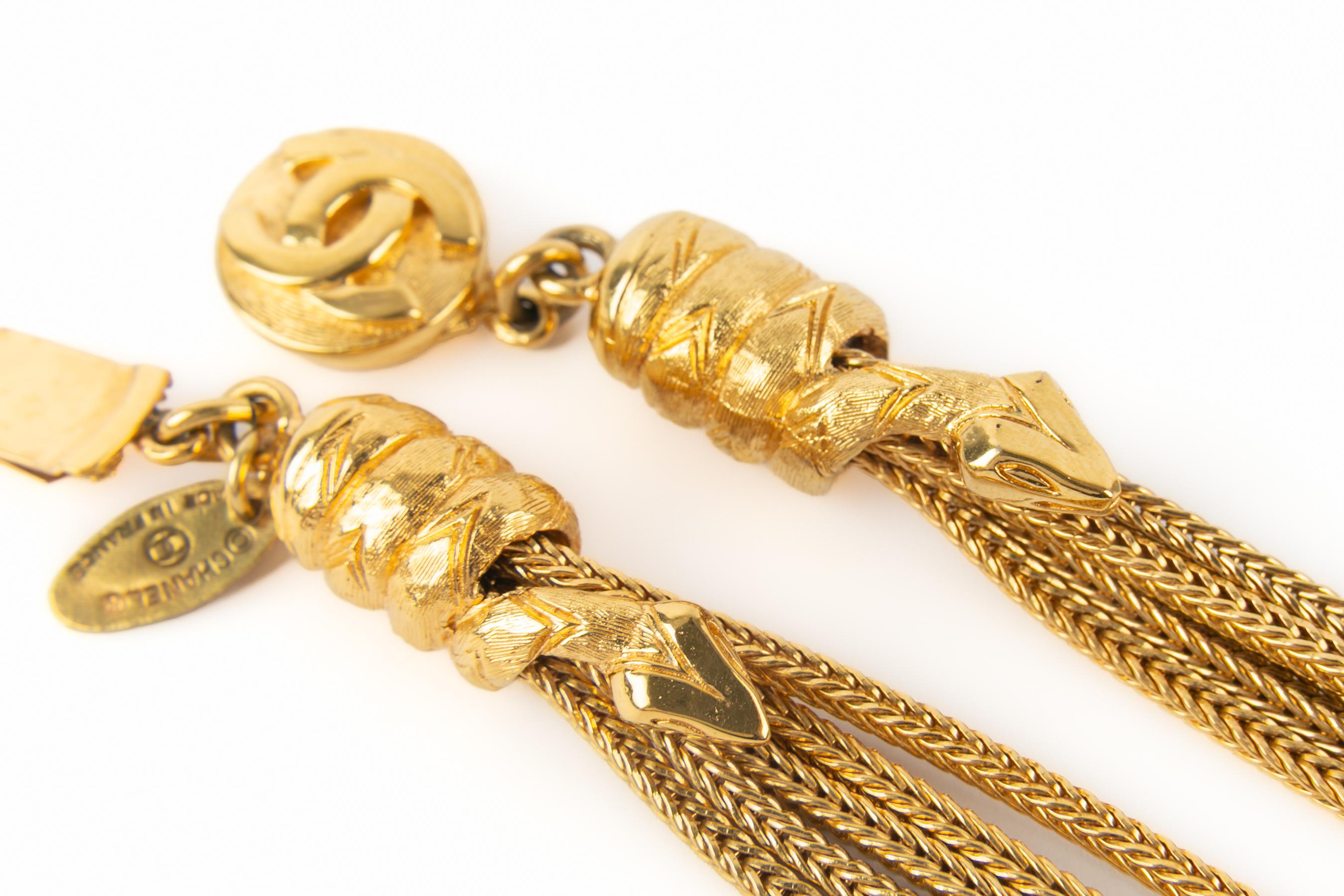 Chanel snake necklace For Sale 3