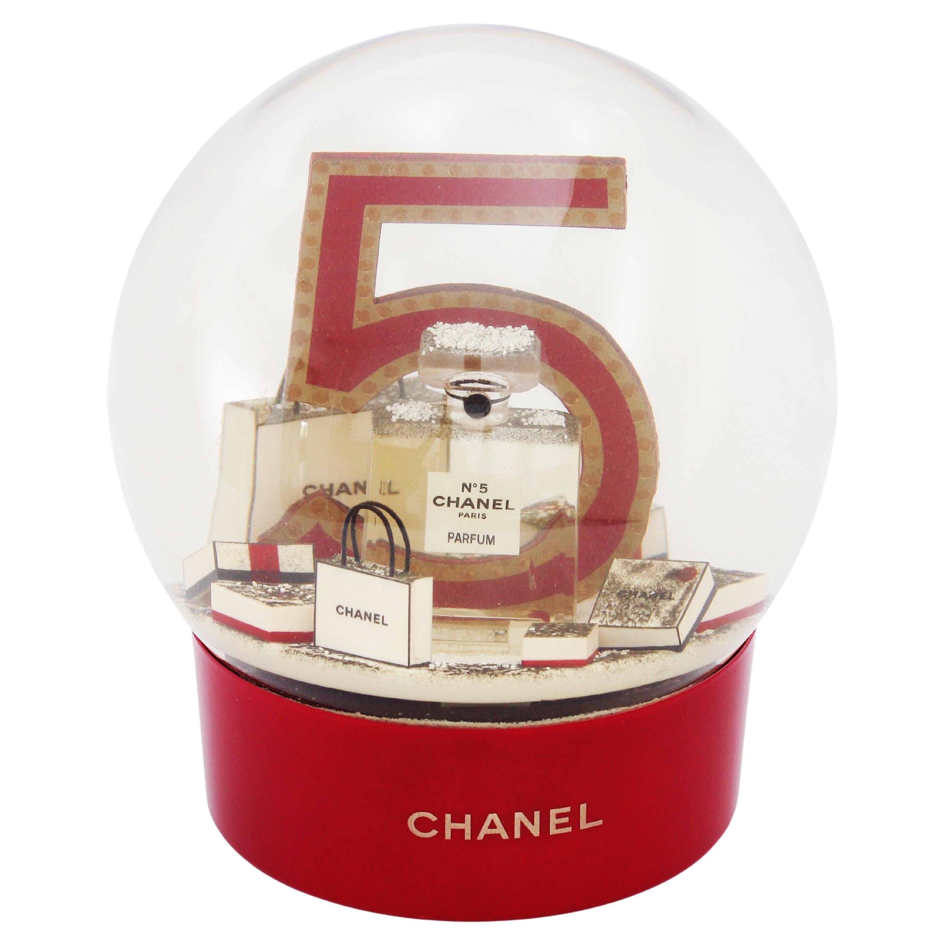 Chanel Snow Globe 2015 Large Shopping Bags No 5 Bottle Home Decor