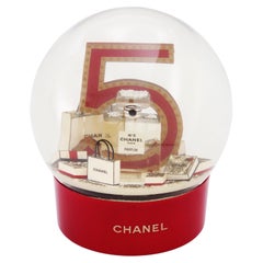 Chanel Schneekugel 2015 Große Einkaufstaschen Nr. 5 Flasche Home Decor Limitiert in Box