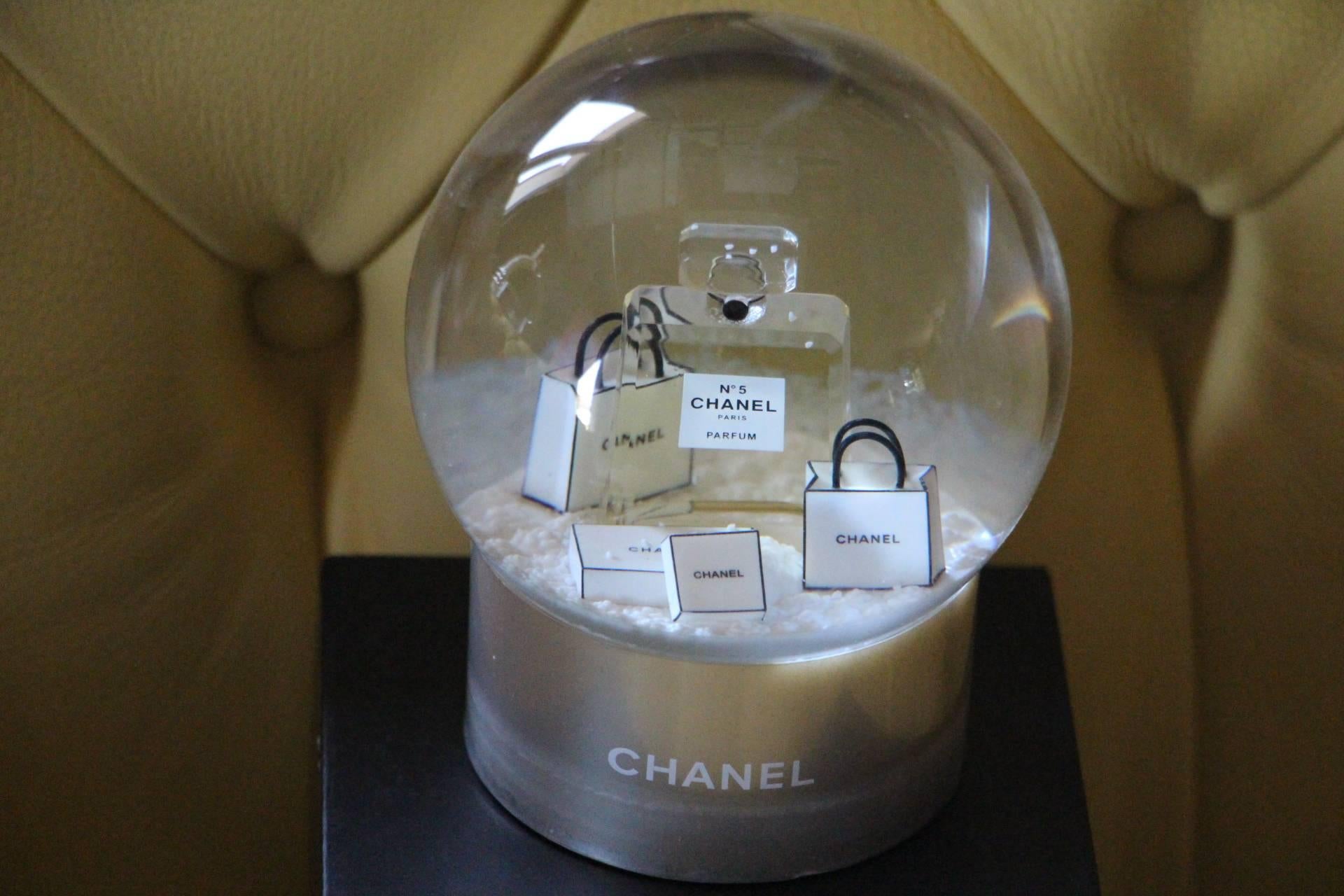 Unknown Chanel Snow Globe Dome Chanel VIP Collectible Large Perfume N° 5 Snow Globe