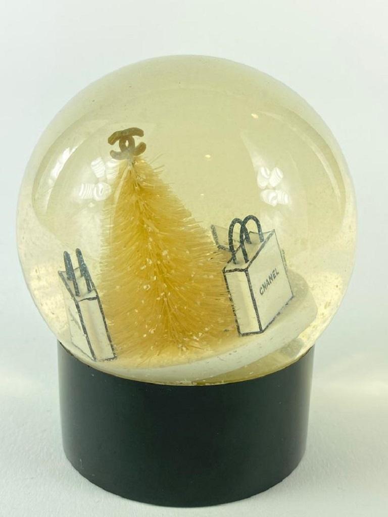 Chanel Snow Globe Paperweight Holiday Gift 2C1117 For Sale at 1stDibs