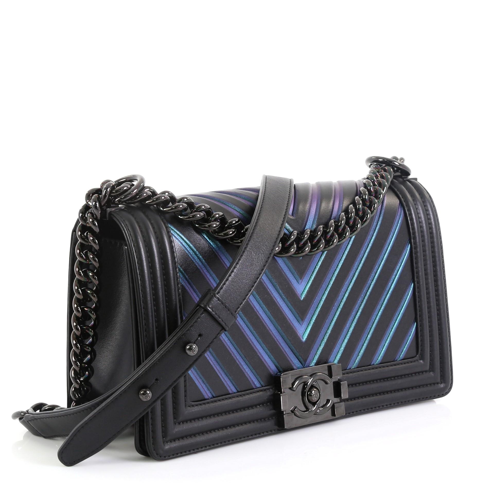 chanel so black boy bag