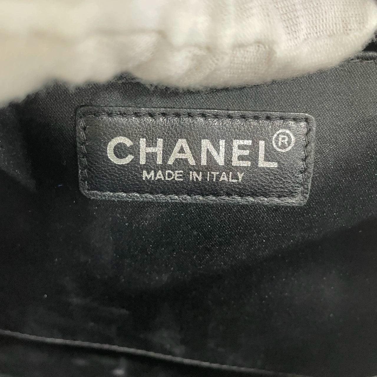 Chanel So Black Canvas Classic Flap 2002 Ice Cube Chocolate Bar Shoulder Bag 8