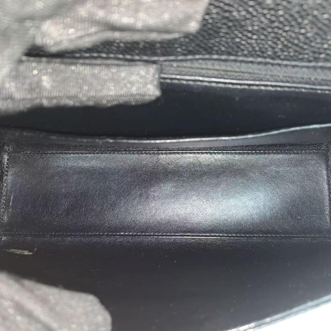 Chanel So Black Caviar Shoulder Bag Front Buckle Adjustable Strap For Sale 2