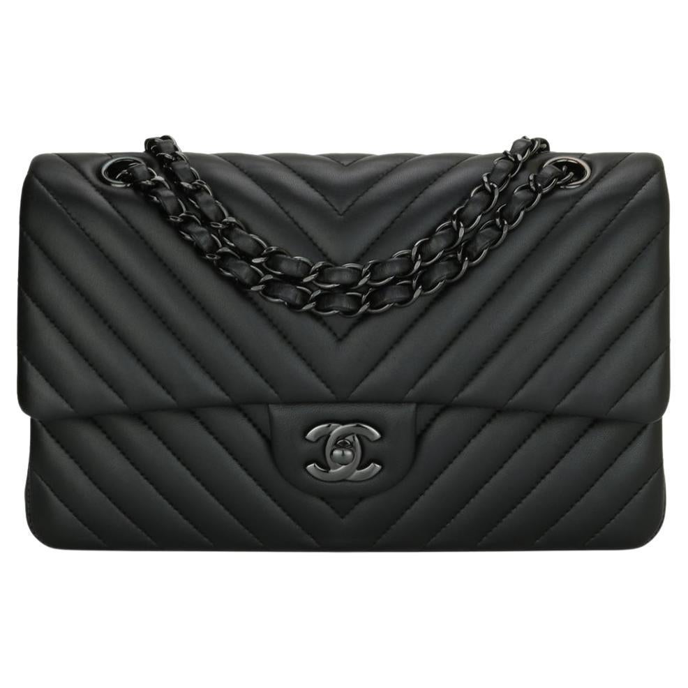 Sell Chanel Chevron Medium Flap Bag  Black  HuntStreetcom