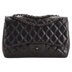 Chanel So Black Classic Flap - 20 For Sale on 1stDibs