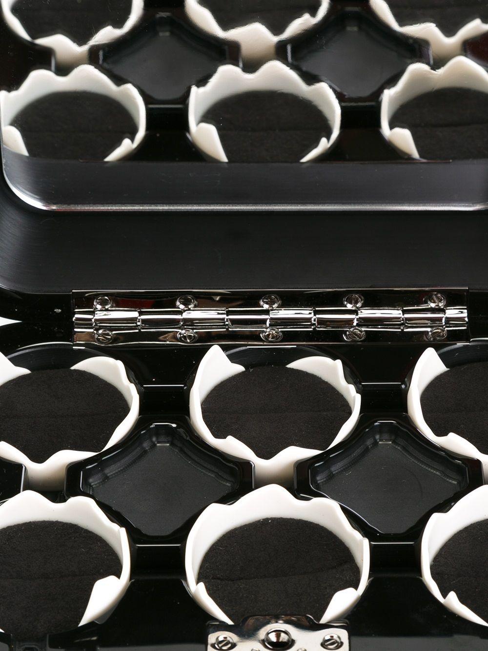 Chanel 2014 So Black Egg Carton Supermarket Minaudière Crossbody Jewelry Box For Sale 5