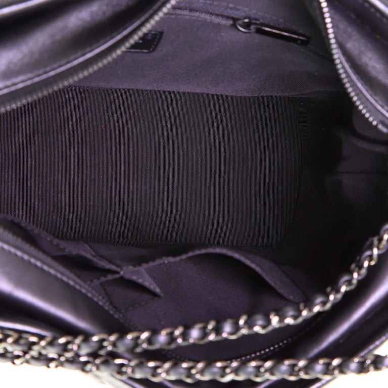 Chanel Medium Chevron Gabrielle Hobo - Black Hobos, Handbags