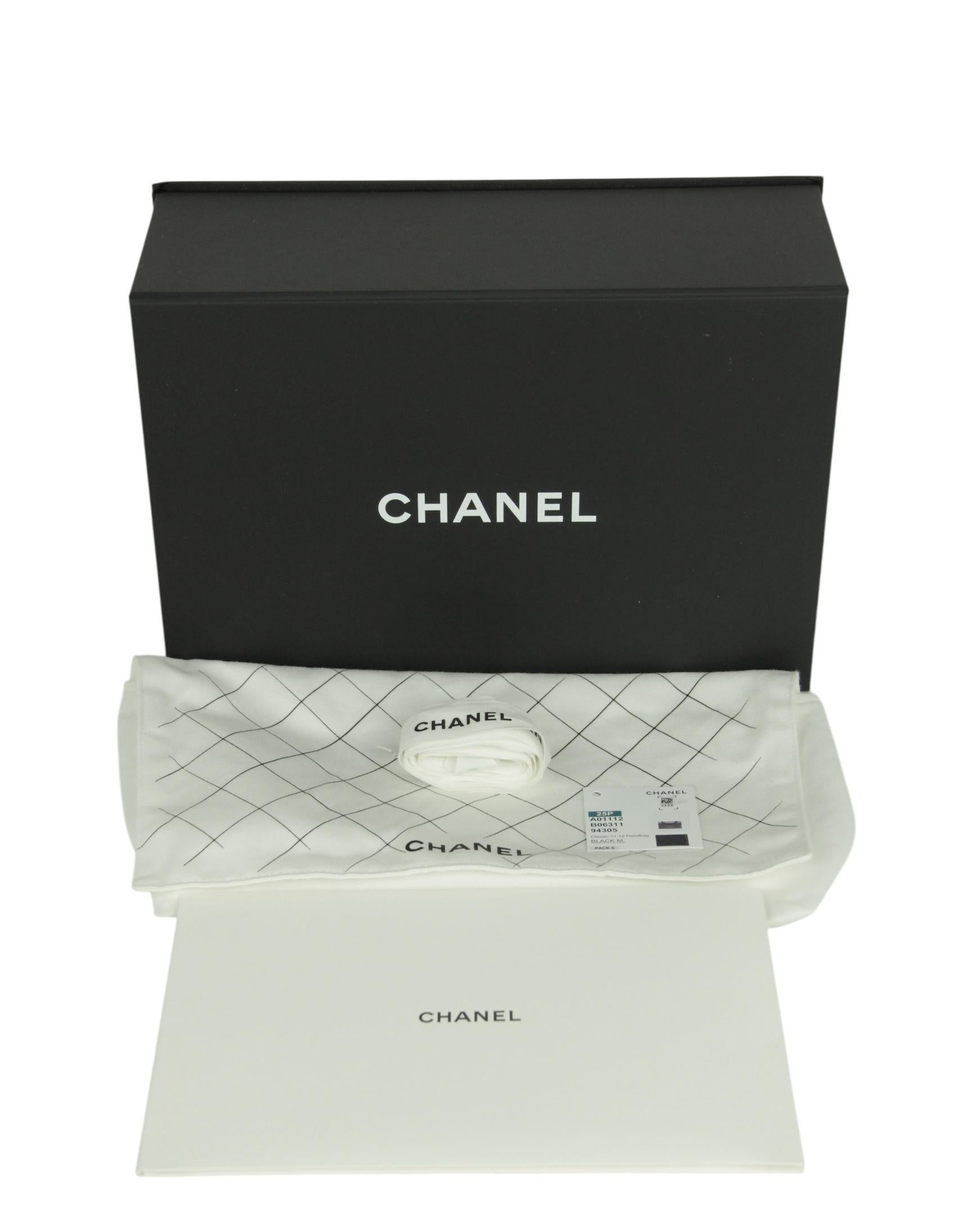 Chanel So Black Lambskin Leather 10