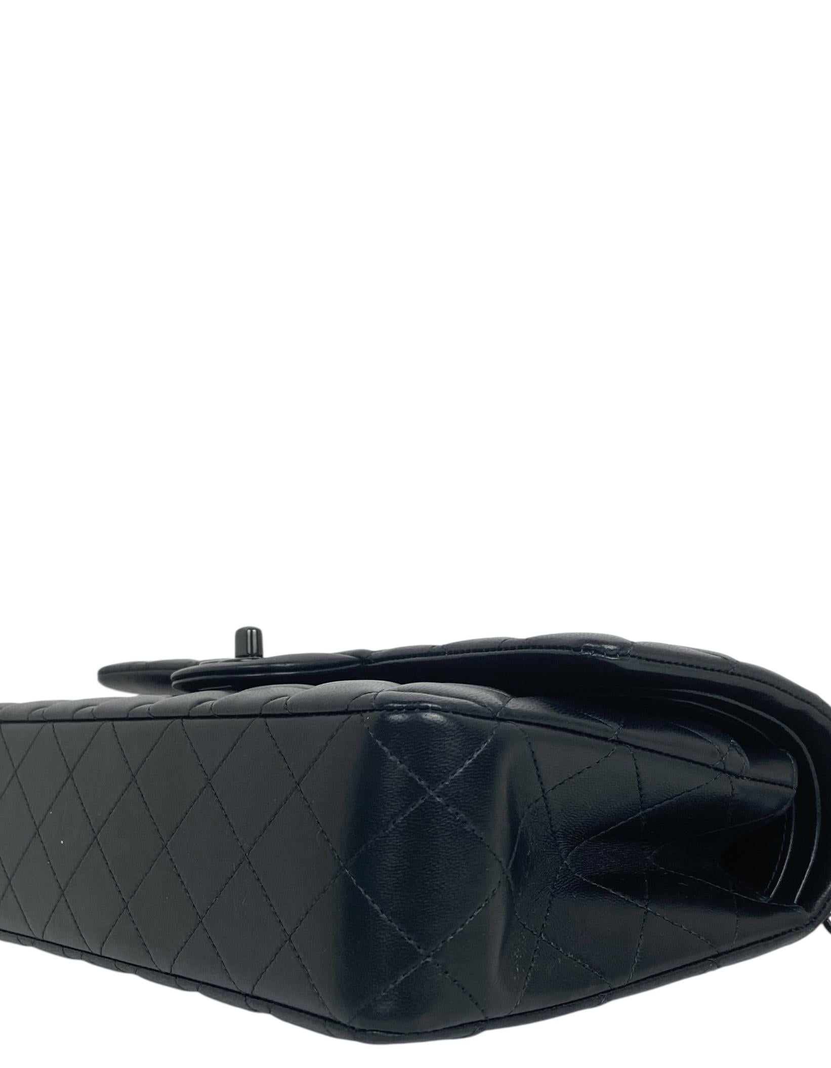 Chanel So Black Lambskin Leather 10