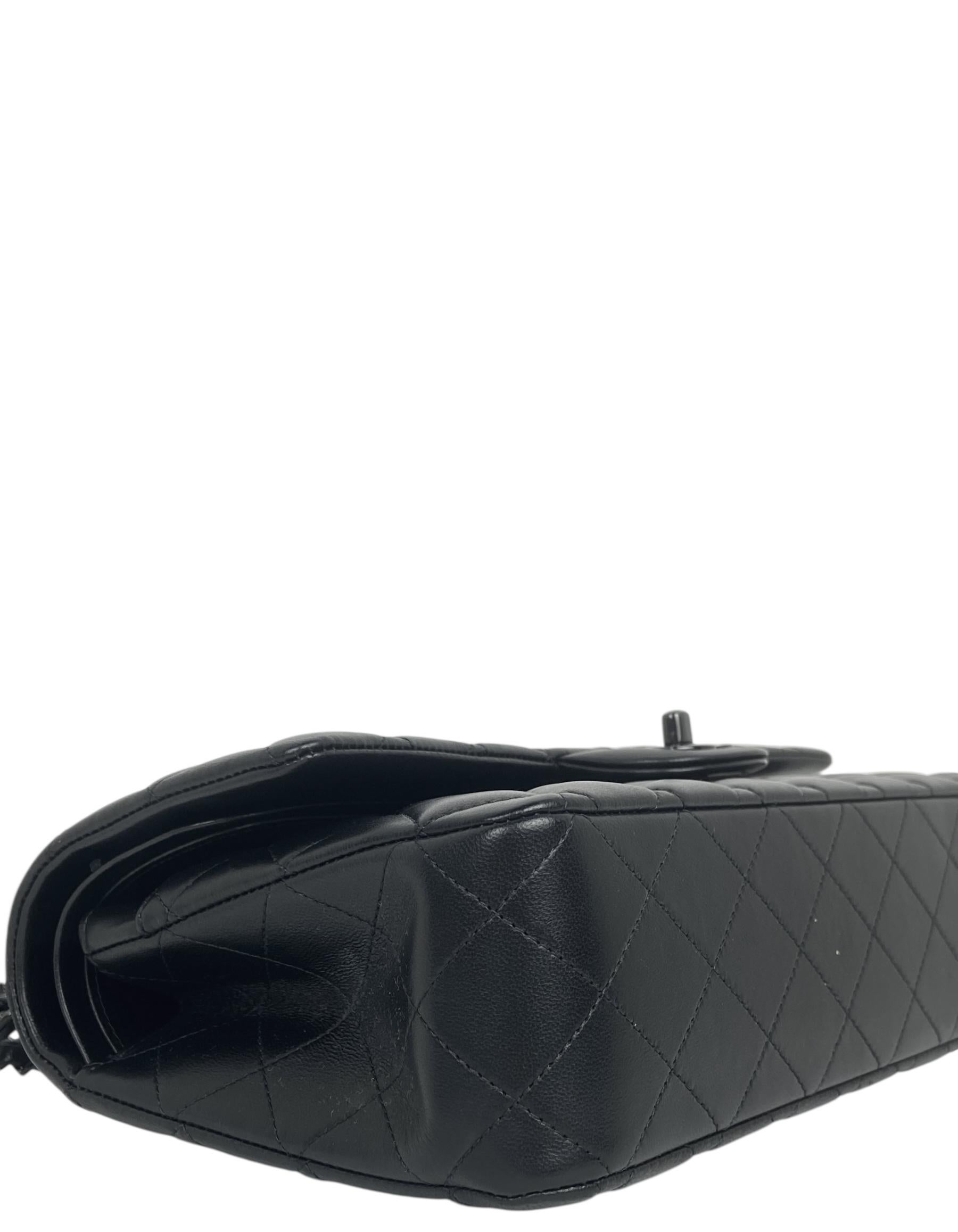 Chanel So Black Lambskin Leather 10