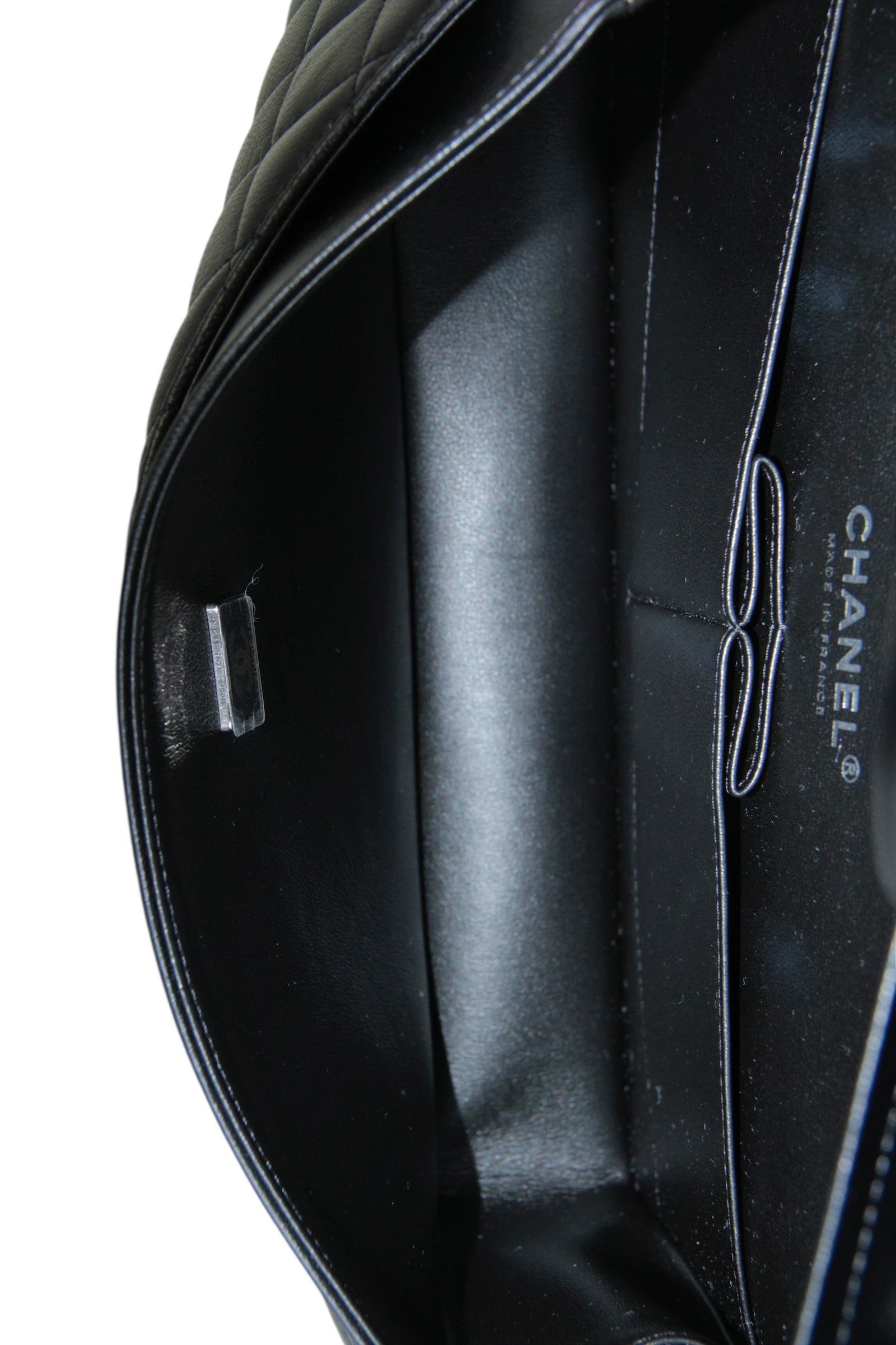 Chanel So Black Lambskin Leather 10