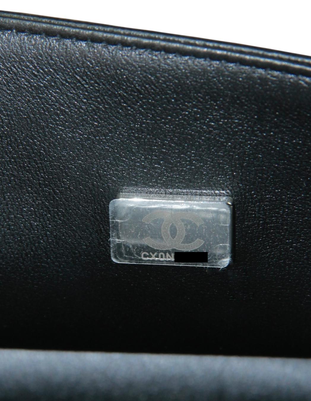 Chanel So Black Lambskin Leather 10