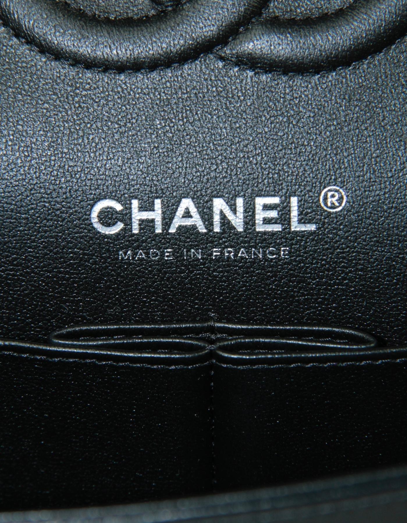 Chanel So Black Lambskin Leather 10