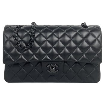 Chanel So Black Lambskin Leather 10