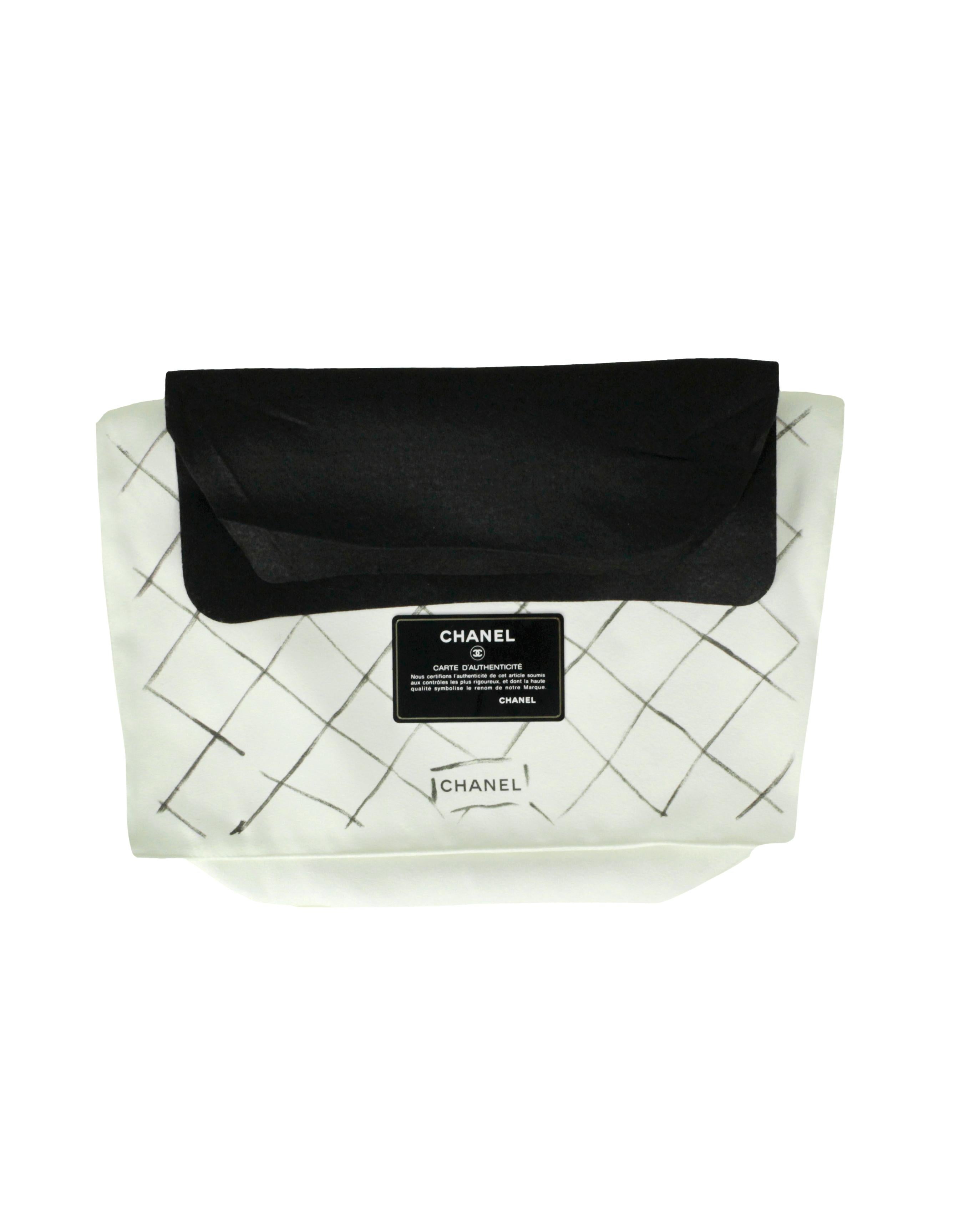 Chanel SO Black Lambskin Leather Chevron Quilted Double Flap Jumbo Flap Bag 6