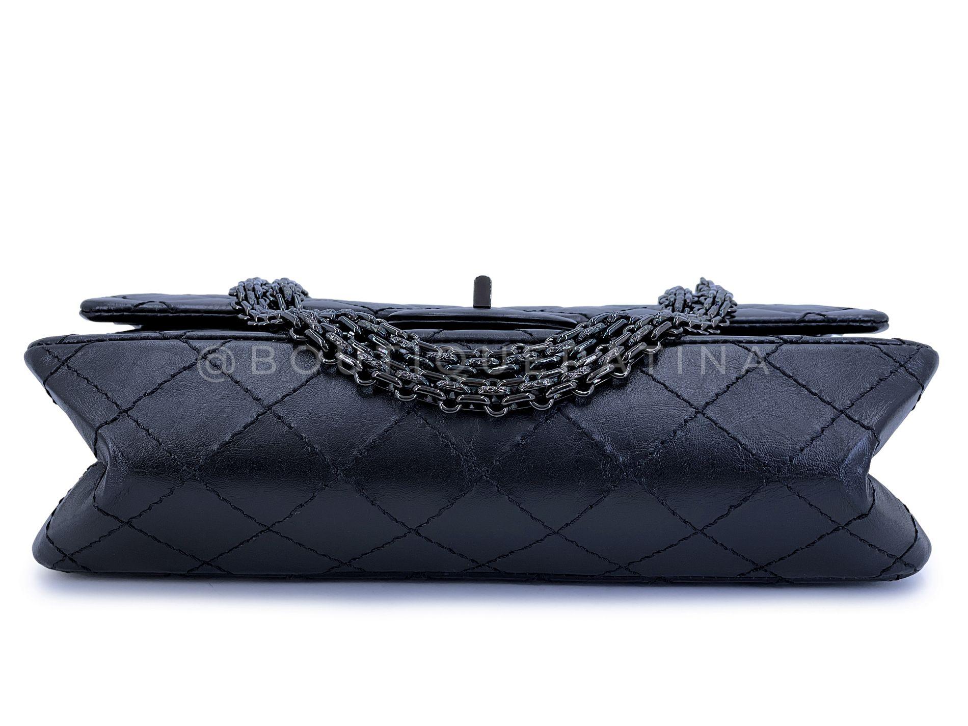 Nero Chanel So Black Medium 2.55 225 Reissue Flap Bag 68355