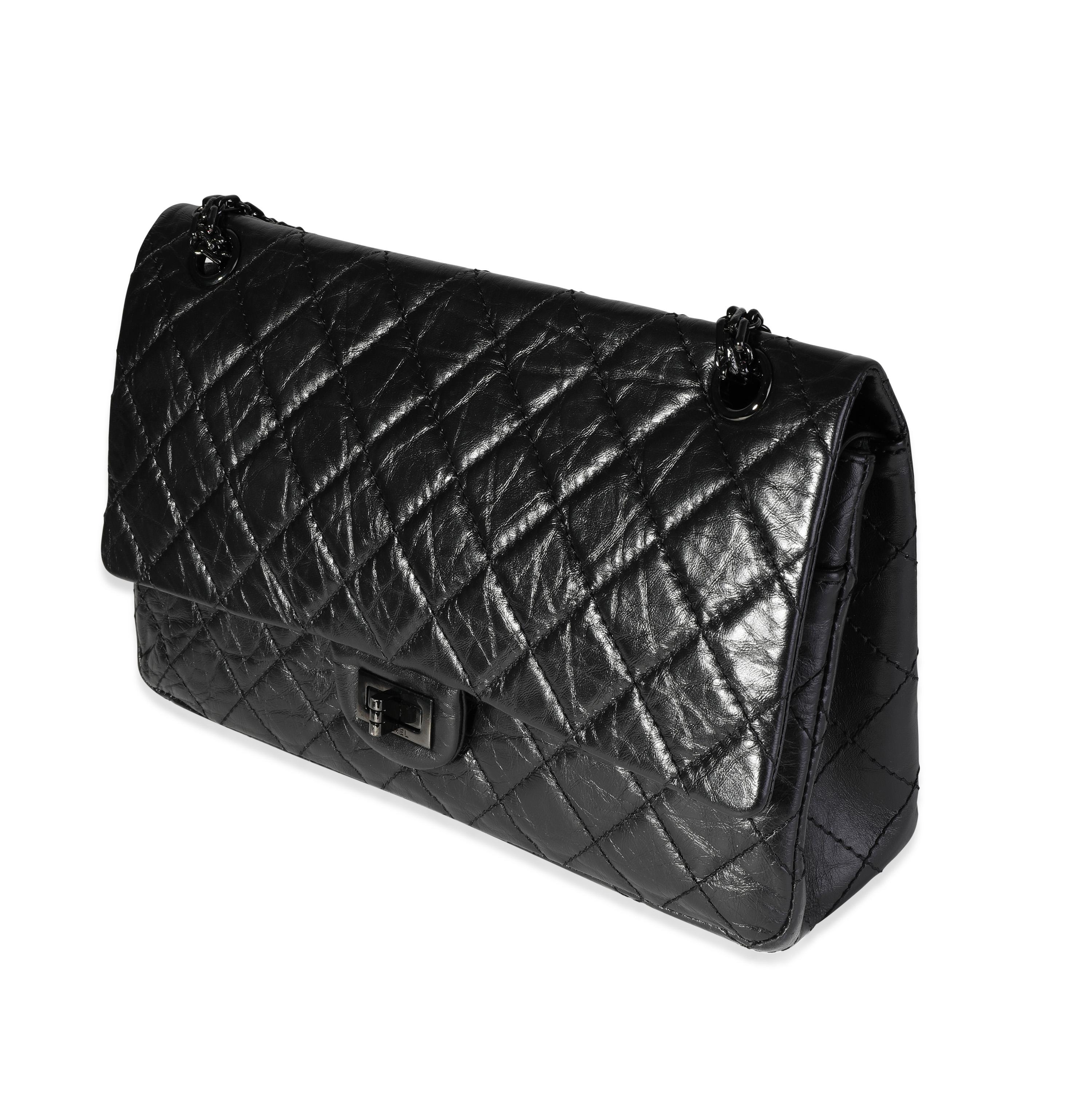 Listing Title: Chanel So Black Quilted Calfskin Reissue 2.55 226 Double Flap Bag
SKU: 118564

Handbag Condition: Very Good
Condition Comments: Creasing to leather.
Brand: Chanel
Origin Country: France
Handbag Silhouette: Shoulder Bag
Occasions: