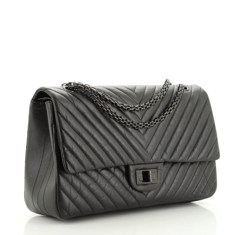 CHANEL Aged Calfskin Quilted Mobile Art 2.55 Reissue 227 Flap