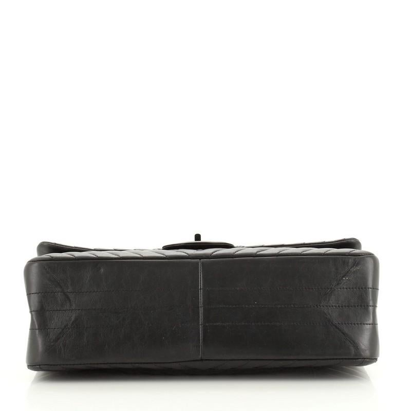 Chanel So Black Reissue 2.55 Flap Bag Chevron Aged Calfskin 227 1
