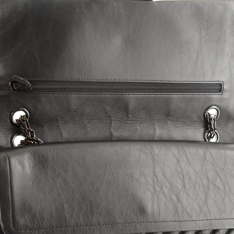 Chanel So Black Reissue 2.55 Flap Bag Chevron Aged Calfskin 227 4