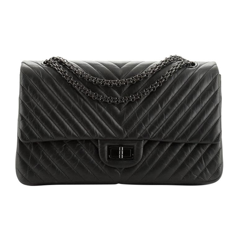 chanel so black chevron reissue