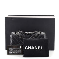 Chanel So Black Reissue 2.55 Flap Bag Chevron Aged Calfskin Mini