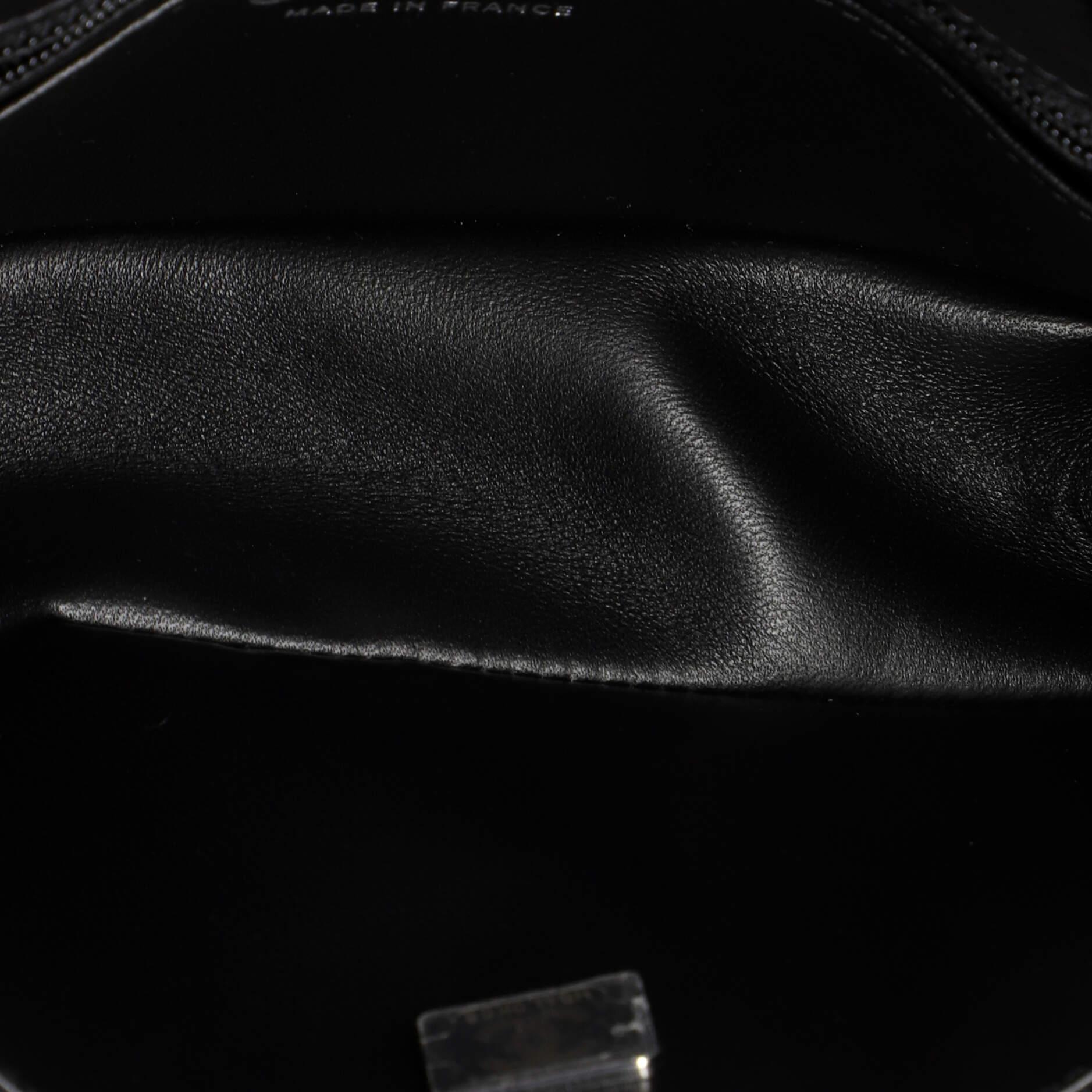 Chanel So Black Reissue 2.55 Flap Bag Chevron Aged Calfskin Mini 2