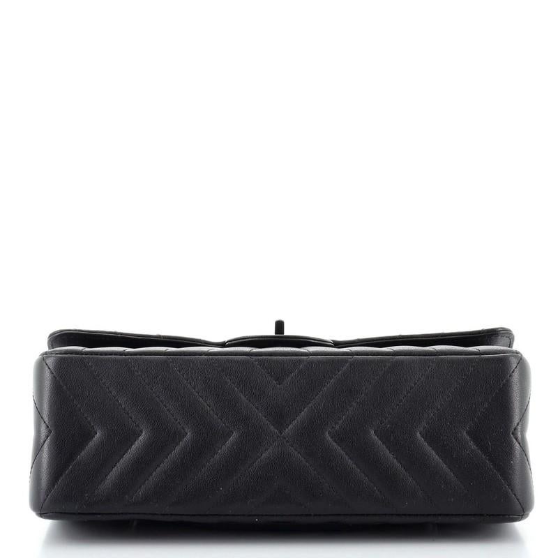Chanel So Black Reissue 2.55 Flap Bag Chevron Sheepskin 225 1
