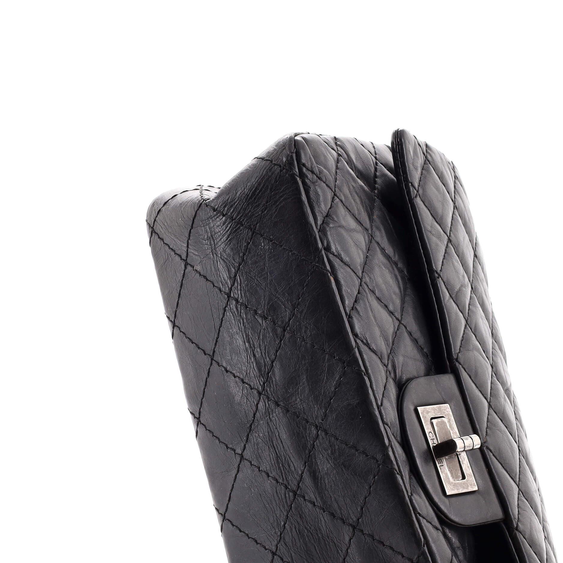 Chanel So Black Reissue 2.55 Flap Bag Quilted Aged Calfskin 225 3