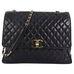 Chanel So Black Vintage Caviar Large Business Travel Bag