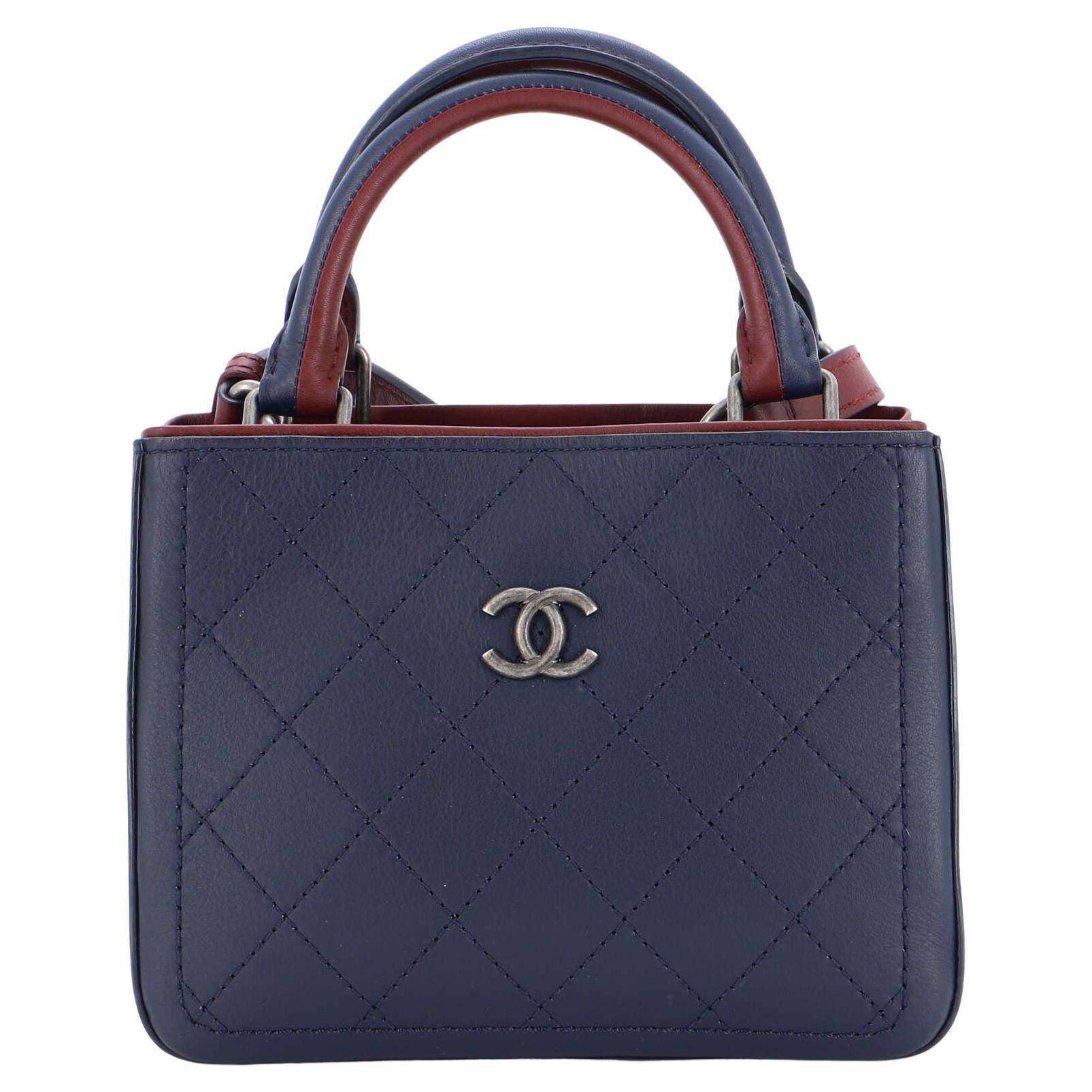 Chanel So Light Shopping Tote Stitched Bullskin Small For Sale at 1stDibs