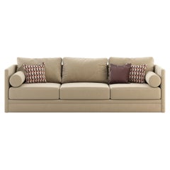 Chanel Sofa in Fabric, Portuguese 21st Century Contemporary Upholstered