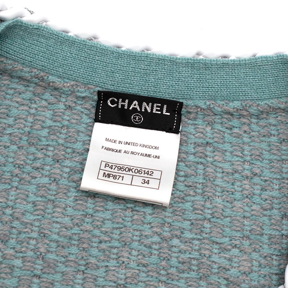 Chanel Soft Cashmere Knit Chain Trim Cardigan - Size US 0-2 2