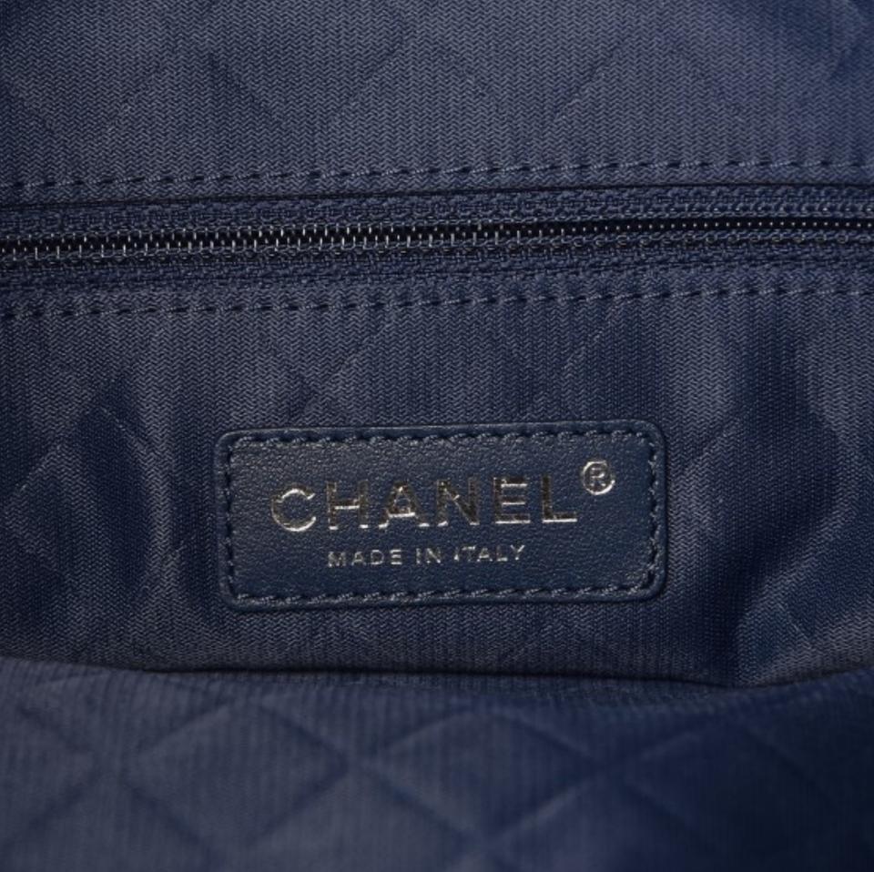 Chanel Space Flight Handle Logo New Tweed Blue Navy Backpack For Sale 1