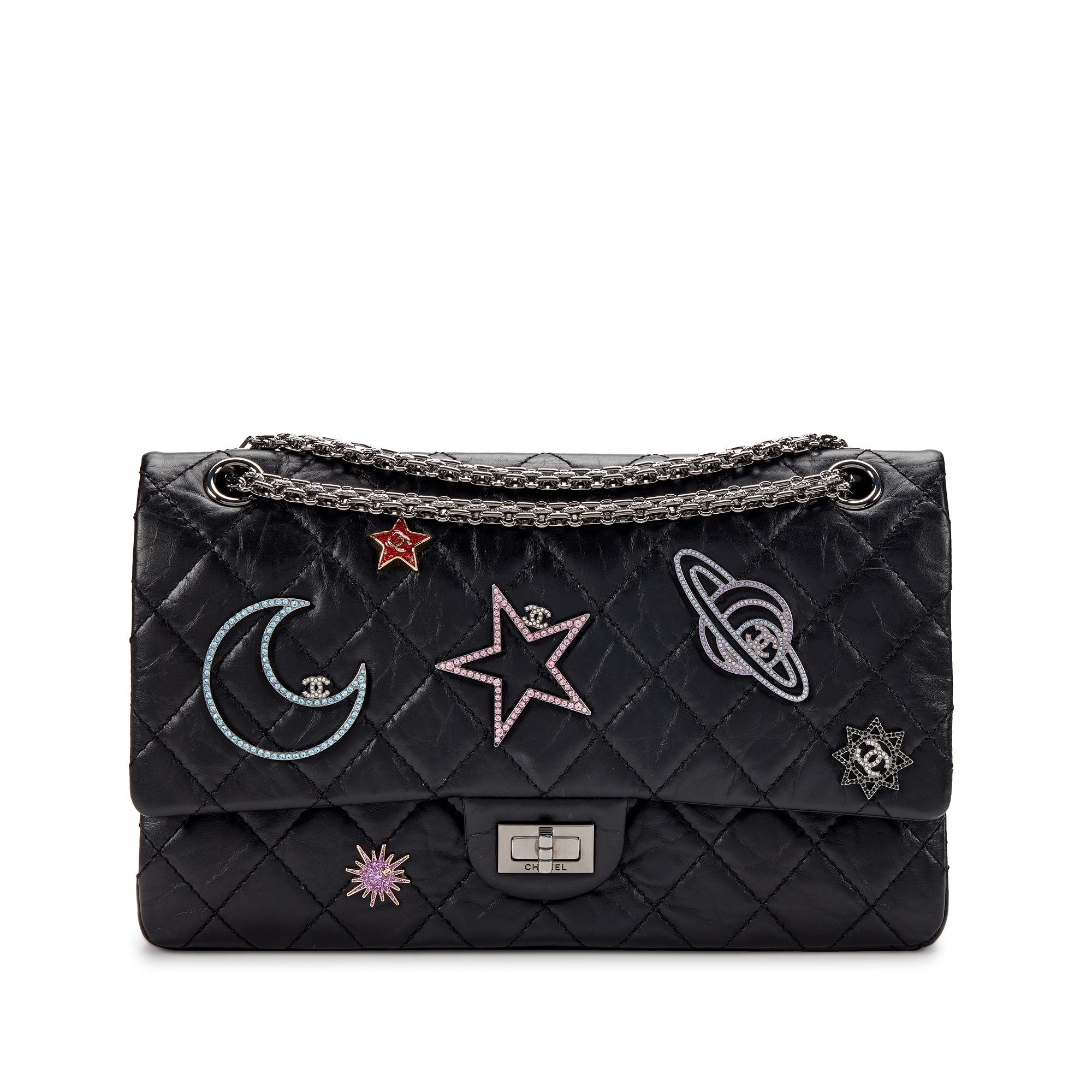 Chanel 2017 Space Reissue Charms Icons Mademoiselle Flap Bag Limited Edition For Sale 4