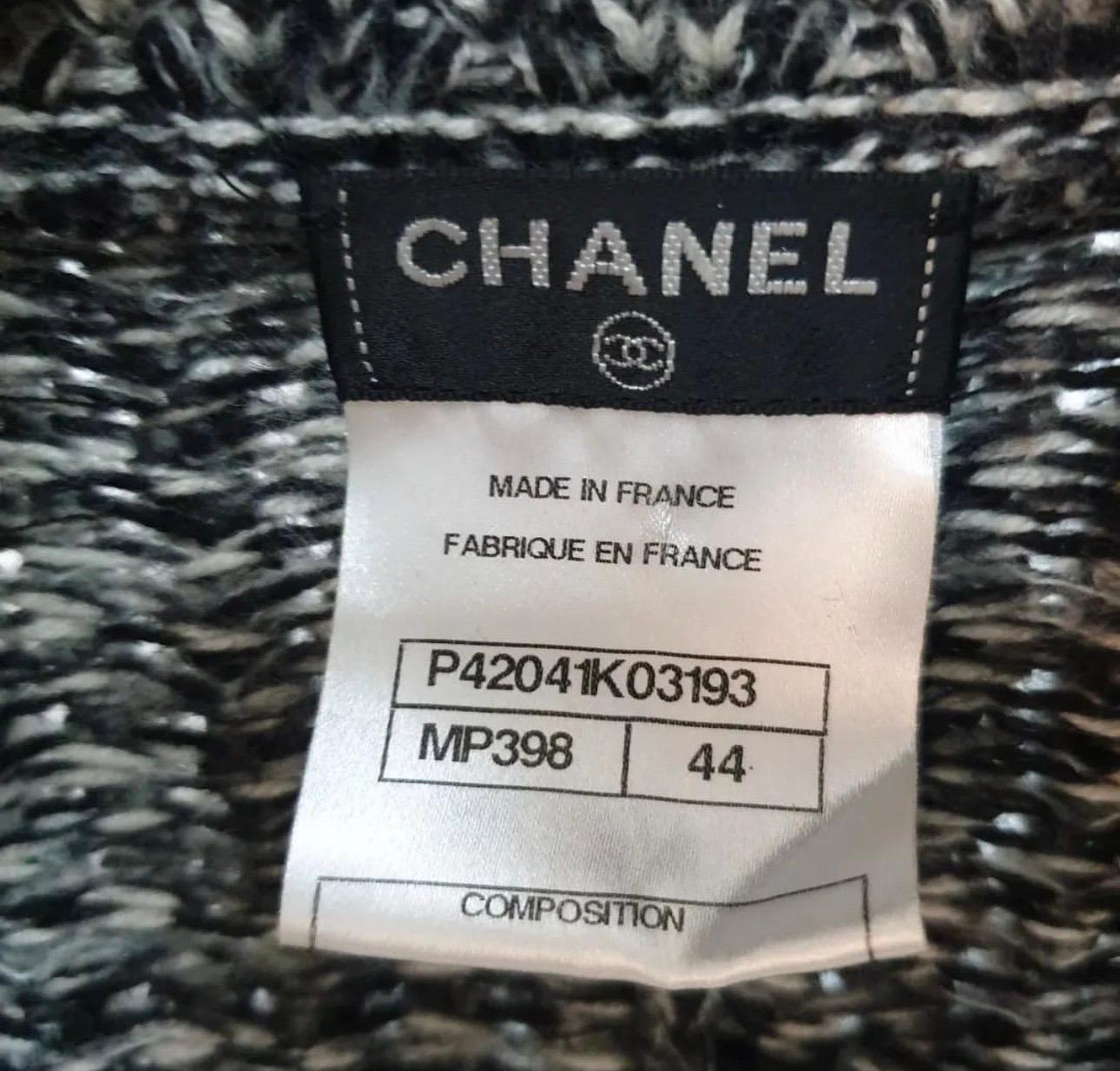Chanel Sparkly Lapel Knit Jacket 4