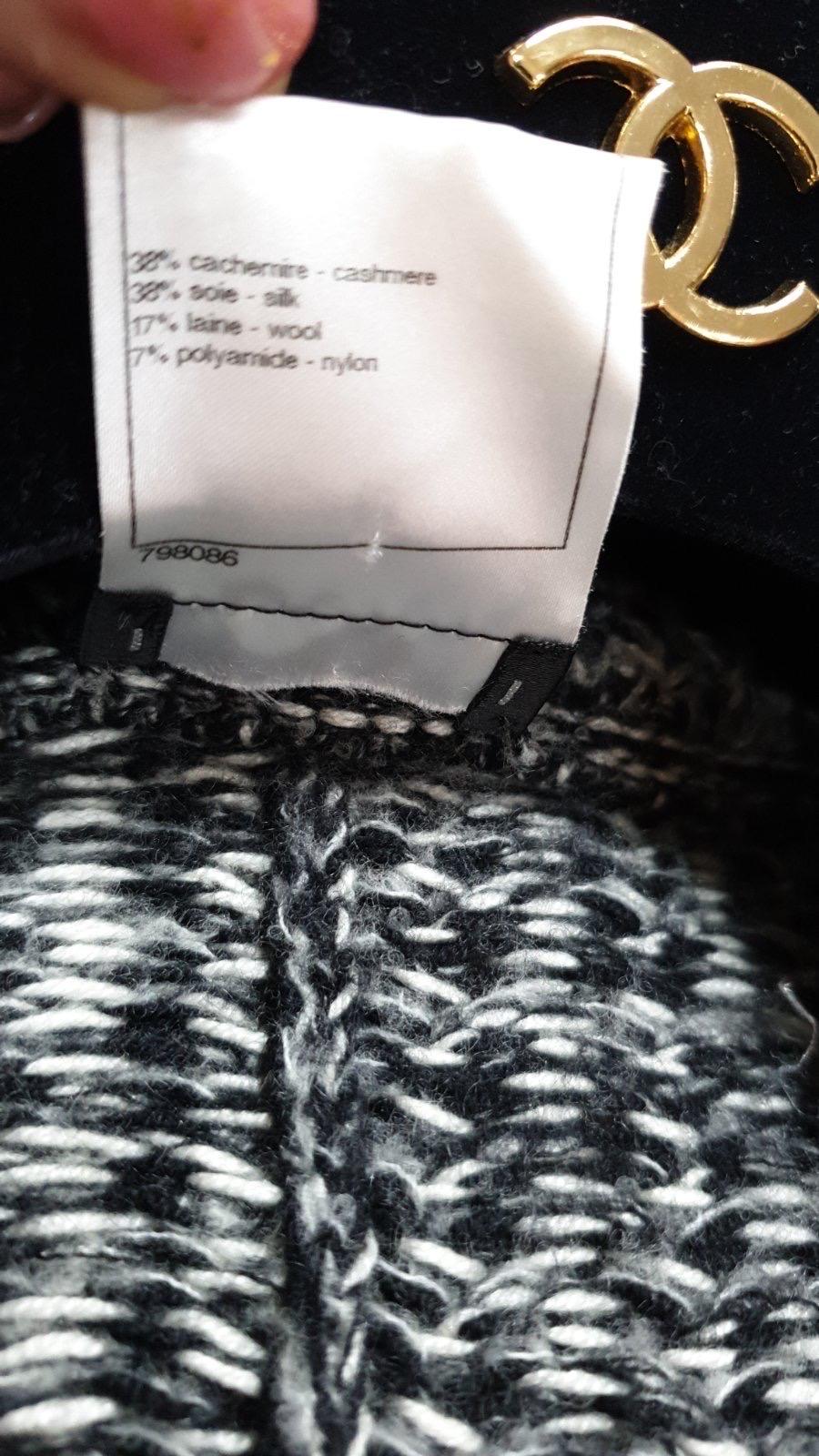 Chanel Sparkly Lapel Knit Jacket For Sale 5