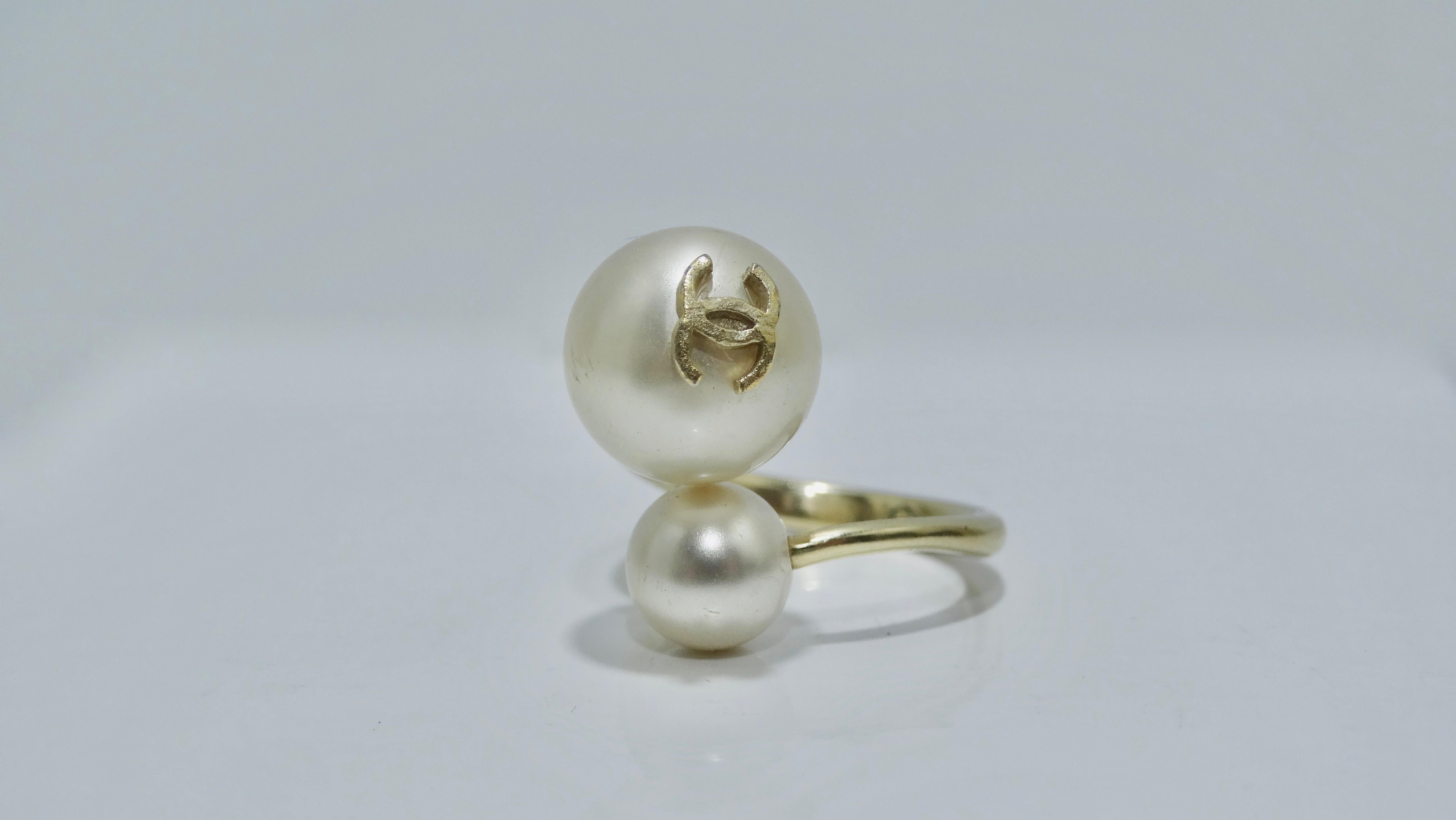 pearl ring chanel